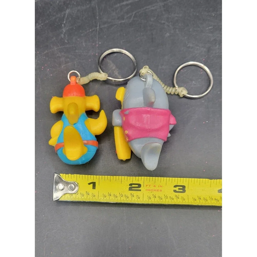 Big Kahuna Fun Shark Keychain Lot 2 Surfboard & Hammerhead Souvenir Key Rings